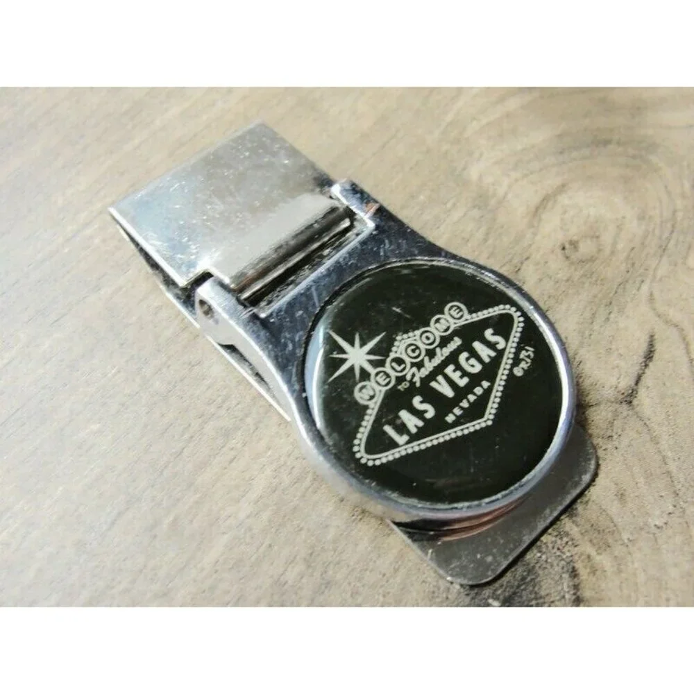 Money Clip Welcome to Fabulous Las Vegas Money Clip Stainless Steel